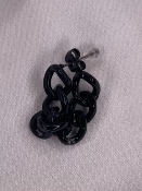 Boucles D'oreilles Chaine Noir