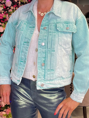 Veste Jean Aqua
