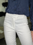 Pantalon Moleskine Blanc 