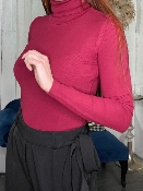 Sous-Pull Bordeaux 