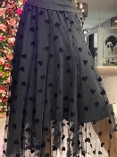 Jupe Tulle Coeurs Noirs