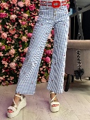 Pantalon Vichy Cerises