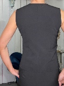 Gilet 1 Bouton Noir