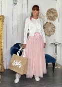 Carré Calèches Rose/Gris