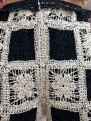 Pantalon CrochetNoir/Ficelle