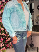 Veste Jean Aqua