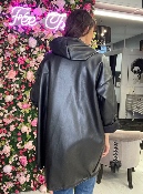 Coupe-Vent Simili Noir