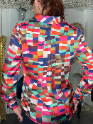 Blouse Arlequin Fuschia