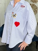 Chemise Rayée Patch 