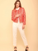 Blouson Vinyle Ondes Magnétiques Orange 