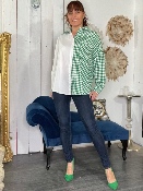 Chemise Mi-Vichy Vert
