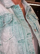 Veste Jean Aqua
