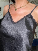 Top Satin Noir