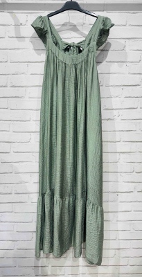 Robe Longue Noeud Dos Kakie