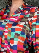 Blouse Arlequin Fuschia