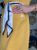 Bague Strass Noir