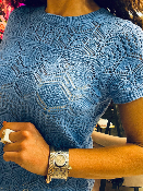 Haut Crochet Bleu