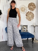 Pantalon Large Zébré 