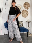 Pantalon Large Zébré 