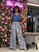 Top Lyocell Bleu Denim