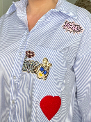Chemise Rayée Patch 