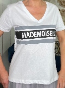 T-Shirt Mademoiselle Gris