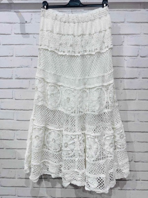 Jupe Crochet Blanche 