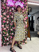 Robe Victoria Noire/Jaune