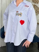 Chemise Rayée Patch 
