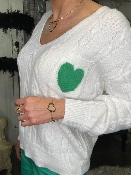 Bracelet Cœur Strass Vert