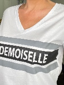 T-Shirt Mademoiselle Gris