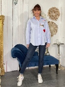 Chemise Rayée Patch 