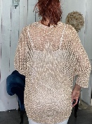 Gilet Crochet Étoile Doré