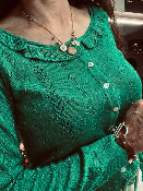 Cardigan Pailleté Vert