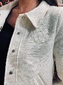 Blouson Tweed Écru