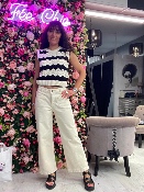 Pantalon Wideleg Vanille