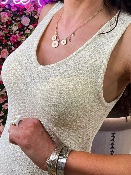Robe Maille Multicolore 