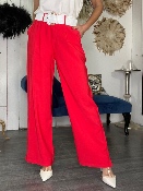 Pantalon Large Rouge