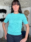 Pull Mint Manches Courtes