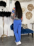 Pantalon Bleu Électrique 