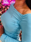 Haut Bleu Asymétrique 
