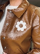 Blouson Vinyle Daisy Cappuccino 