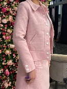 Blouson Tweed Rose Clair