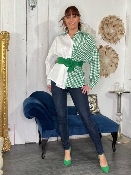 Chemise Mi-Vichy Vert