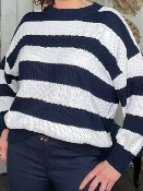 Pull Marinière Triple Maille