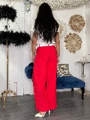 Pantalon Large Rouge