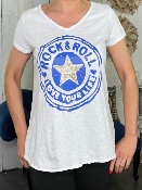 T-Shirt Rock & Roll Bleu Vif
