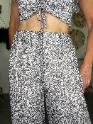 Pantalon Large Zébré 
