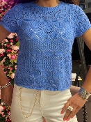 Haut Crochet Bleu