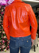 Blouson Vinyle Daisy Orange